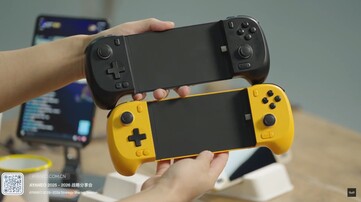 El Ayaneo Gaming Pad tendrá un mando telescópico opcional que se conecta a través de USB-C. (Fuente de la imagen: Ayaneo)