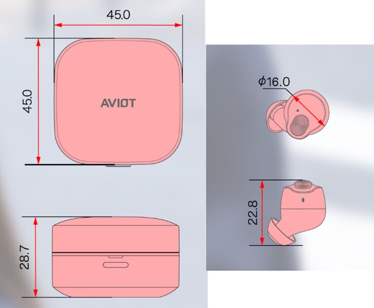 Evite las mediciones TE-Q3R en milímetros. (Fuente de la imagen: Aviot)