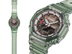 El reloj fruto de la colaboración entre Casio G-Shock y Coca-Cola, modelo GA2100CC-3A, que se muestra en la imagen.