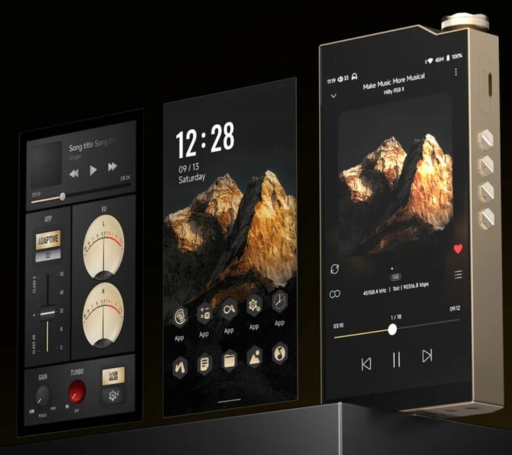 El HiBy RS8 II DAP ejecuta HiByOS, una versión personalizada de Android 13 optimizada para la reproducción de audio. (Fuente de la imagen: HiBy)