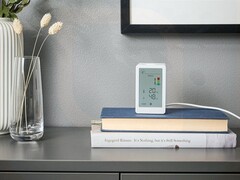 El supuesto monitor inteligente de calidad del aire VINDSTYRKA de IKEA tiene una pantalla integrada. (Fuente de la imagen: iPhone Ticker)