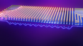 Electrón bajo puertas de puntos cuánticos de 12 qubits (Fuente de la imagen: Intel)