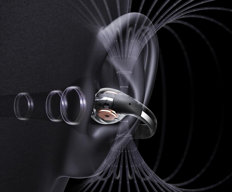 Los auriculares Shokz OpenDots ONE utilizan la tecnología de supresión activa del ruido DirectPitch para minimizar las molestias a los demás. (Fuente de la imagen: Shokz)