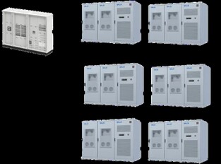 Se pueden conectar hasta seis unidades en paralelo.