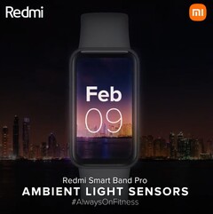 La Redmi Smart Band Pro se lanzará fuera de China el 9 de febrero. (Fuente de la imagen: Xiaomi)