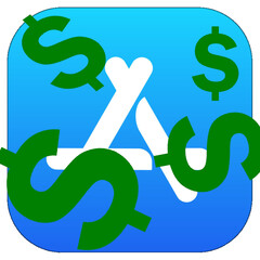 La App Store es una máquina de hacer dinero. (Imagen: Logotipo de la App Store con ediciones)