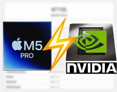 Apple La M5 Pro no consigue estar a la altura de la GPU RTX 5060 para portátiles en Geekbench OpenCL.
