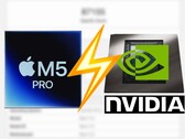 Apple La M5 Pro no consigue estar a la altura de la GPU RTX 5060 para portátiles en Geekbench OpenCL.