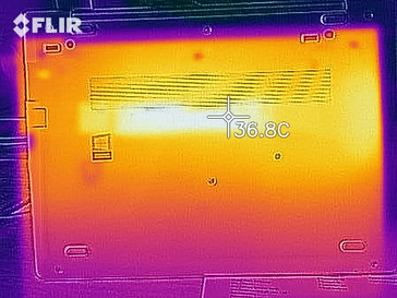 Imagen térmica durante el reposo - abajo