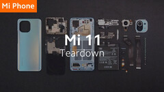 El Mi 11 parece bastante reparable en su teardown oficial. (Fuente de la imagen: Xiaomi)