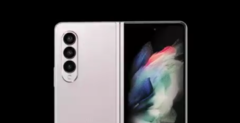 El Galaxy Z Fold3 en uno de sus supuestos nuevos colores. (Fuente: Twitter)