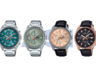 De izquierda a derecha, las Casio Edifice EFV-610DE-2A, EFV-610DE-3A, EFV-610EL-5A y EFV-610ECL-1A. (Fuente de la imagen: Casio)