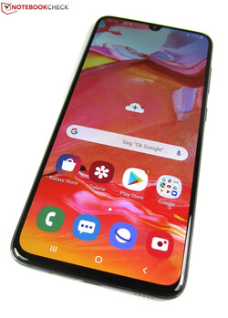 Review: Samsung Galaxy A70. Unidad de prueba cortesía de notebooksbilliger.de