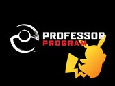 El logotipo del Programa del Profesor Pokémon con la silueta de Pikachu al fondo