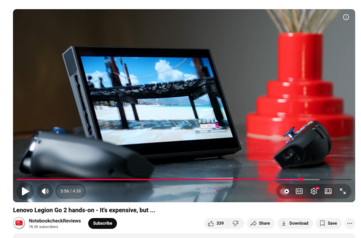 Nuevo rediseño de la interfaz de usuario del reproductor de vídeo de YouTube (Fuente de la imagen: Kristen Spradlin / Notebookcheck)