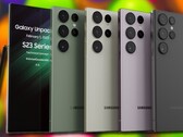 Nuevos renders no oficiales de Galaxy S23 Ultra muestran el buque insignia de Samsung con una pantalla aparentemente plana. (Fuente de la imagen: TechnizoConcept & Unsplash - editado)