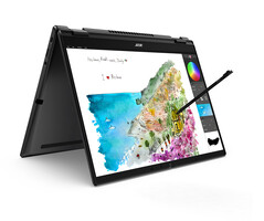 Acer TravelMate Spin P6 - Modo tienda de campaña. (Fuente de la imagen: Acer)