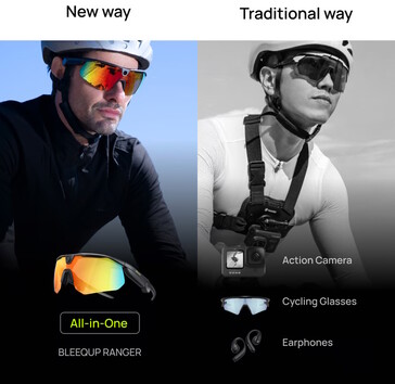 Estas gafas inteligentes pueden sustituir supuestamente a varios dispositivos (Fuente de la imagen: BleeqUp)
