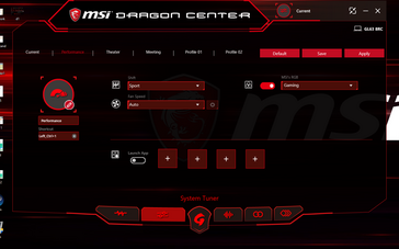 El software Dragon Center ha sido rediseñado