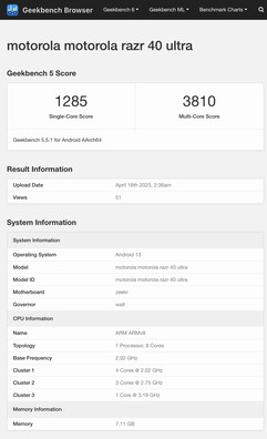 (Fuente de la imagen: Geekbench)