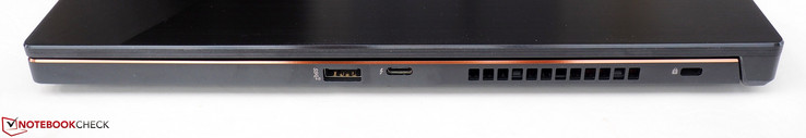 derecha: USB-A 3.1, Thunderbolt 3, Kensington Lock