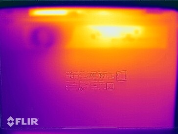 Prueba de esfuerzo de temperaturas superficiales (lado inferior)