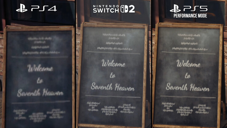 La mayor ventaja de Final Fantasy VII Remake Intergrade en Switch 2 frente a PS4 es el uso de texturas de mayor resolución de la versión PS5... para algunos activos, pero no todos. DLSS todavía ofrece una buena calidad de imagen general upscaled para 1