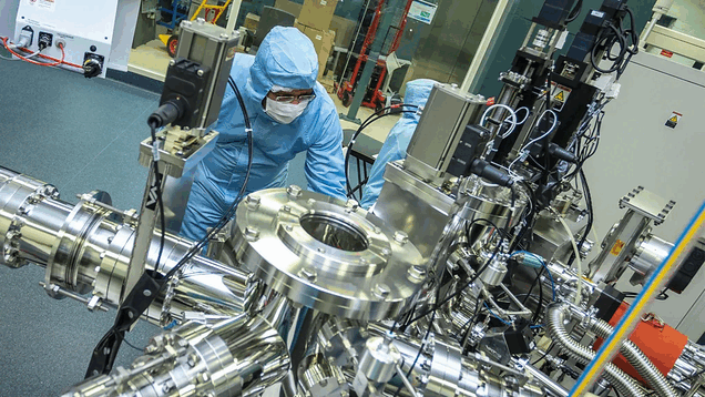 En el interior del laboratorio de investigación dedicado a las baterías cuánticas del CSIRO.
