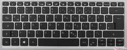 Un vistazo al teclado del Acer Swift 3 SF313 a la luz del día....