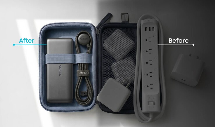 La estación de carga de viaje de Anker puede sustituir a varios adaptadores cuando se viaja.