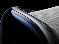 La próxima Apple Vision Pro mantendrá el mismo diseño general que el modelo existente, este último en la imagen. (Fuente de la imagen: Apple)