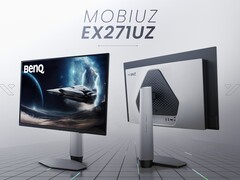El BenQ EX271UZ con un panel QD-OLED de 4ª generación, HDR400, frecuencia de refresco de 240 Hz y modos de color optimizados para más de 120 juegos AAA. (Fuente de la imagen: BenQ)
