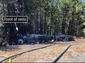 Se necesitaron 50.000 galones para apagar este incendio del Tesla Semi (Fuente de la imagen: NTSB)