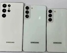 El Galaxy S22, S22 Plus y S22 Note en blanco. (Fuente de la imagen: @heyitsyogesh)