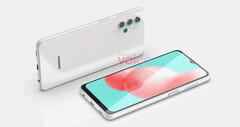 Un reciente renderizado de Galaxy A32. (Fuente: Voz)