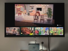 GameChat de Switch 2 mostrado en un televisor