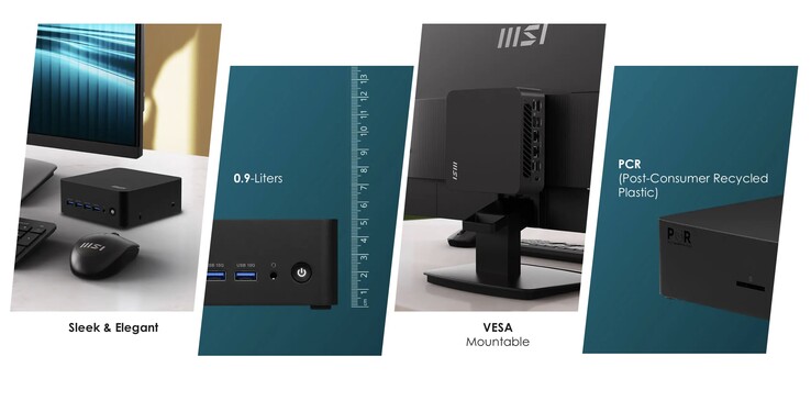 El mini PC MSI Cubi Z cuenta con una diminuta carcasa de 0,9 litros. (Fuente de la imagen: MSI)
