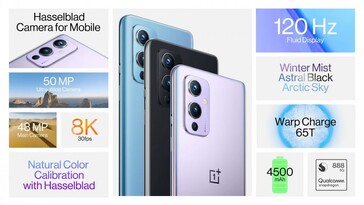 OnePlus 9 - Características. (Fuente de la imagen: OnePlus)