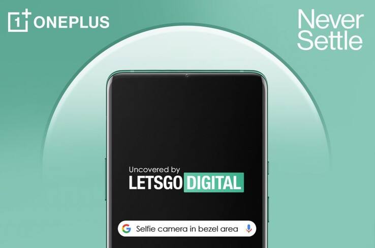 El teléfono OnePlus con cámara en el bisel podría tener este aspecto. (Fuente: LetsGoDigital)