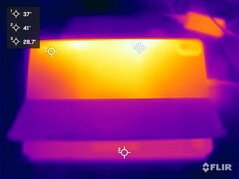 Prueba de esfuerzo de temperaturas superficiales (trasera)