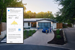 Simulación de la aplicación SmartThings activando el modo AI Energy para Tesla Powerwall. (Fuente: Samsung Newsroom)