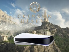 Banner para la versión PS5 de Crimson Desert mostrando a Pywel