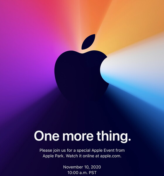 Apple El próximo evento de hardware será el 10 de noviembre. (Fuente de la imagen: Apple)