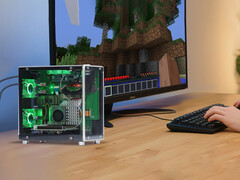 La carcasa mini PC para Raspberry Pi 5 cuesta 39,90 dólares. En la imagen: una foto promocional del chasis. (Fuente de la imagen: Elecrow - mini PC)
