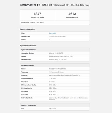 TerraMaster F4-425 Pro con Intel Core 3 N350