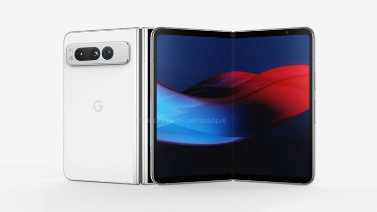 El Google Pixel Fold. (Fuente de la imagen: @OnLeaks)