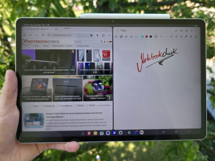 Samsung Galaxy Tab S10 FE Plus en análisis. (Fuente de la imagen: Marcus Herbrich)