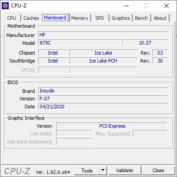 CPU-Z: Placa base