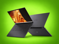 Dell XPS 16 Creator Edition mostrado con la pantalla abierta y el panel trasero visible