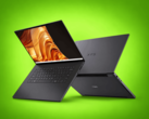 Dell XPS 16 Creator Edition mostrado con la pantalla abierta y el panel trasero visible